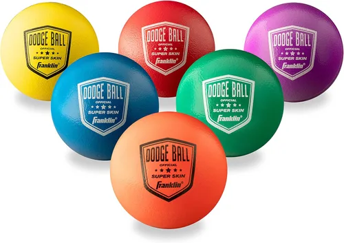 Franklin Sports - Juego de bolas de espuma con revestimiento de superpiel para juegos de patio, bolas pequeñas para juegos de gimnasio, bolas de