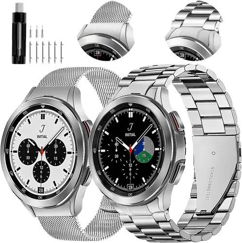 Miniatura 28 de GOLDTOLUCK No Gap Stainless Steel Band Compatible with Samsung Galaxy Watch 8 7 6 5 4 Classic FE Pro Ultra 40mm 44mm 46mm 43mm 47mm 45mm 42mm