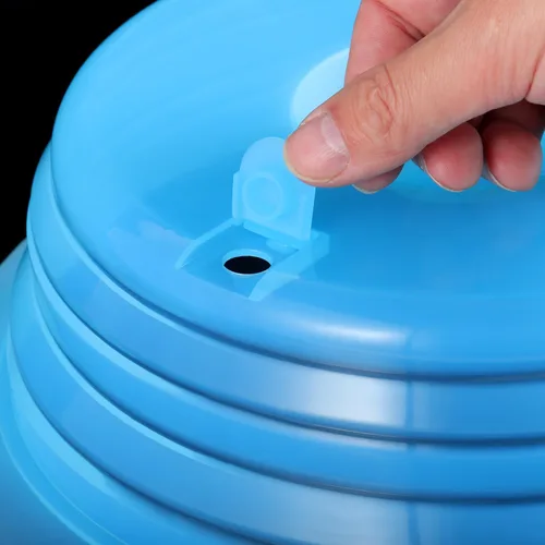 Miniatura 3 de Kichwit, cubierta de plato para microondas de silicona plegable, apta para lavavajillas y sin BPA, azul, 10.2