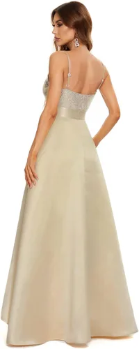 Miniatura 2 de Ever-Pretty Vestido de fiesta largo con cuello en V para mujer, 0667