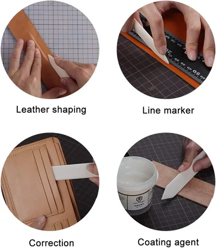 Miniatura 7 de Juego de 8 carpetas de huesos, carpeta de hueso de plástico, herramienta de puntuación para manualidades de papel, fabricación de tarjetas