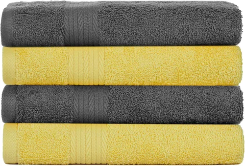 Miniatura 35 de Ample Decor Juego de 12 toallas de baño de 600 GSM, 100% algodón, 4 toallas de baño, 4 toallas de mano, 4 paños de lavado, absorbentes y suaves