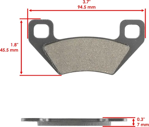 Miniatura 2 de Caltric Pastillas de freno compatibles con Arctic Cat 700 Efi Fis H1 Xtx 2006-2008 frenos delanteros y traseros