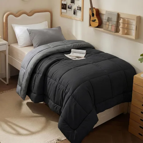Miniatura 26 de Bedsure Edredones de edredón tamaño matrimonial, edredón acolchado alternativo, ultra suave y ligero, con 8 pestañas, lavable a máquina, 82 x 86