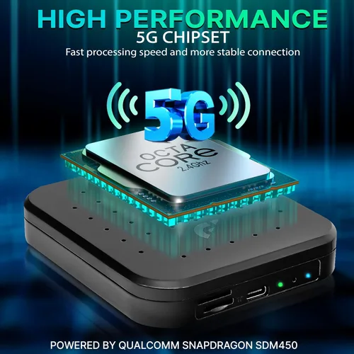 Miniatura 4 de Pyle Caja inalámbrica Carplay iA, 4GB RAM 64GB ROM, 2.4GHz, 5GHz Dual Band WiFi BT Octa Core 64Bits D, 4K Full HD, H.265, USB3.0 Android Box