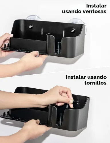 Miniatura 2 de KEMIMOTO Soporte para tazas de barco, organizador instalado con tornillos/ventosas en cualquier superficie plana, organizador de almacenamiento