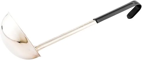 Miniatura 6 de Restaurantware Met Lux - Cucharón de sopa de 1 onza con mango de gancho, cuchara para servir, con mango amarillo, cuchara de cocina de acero