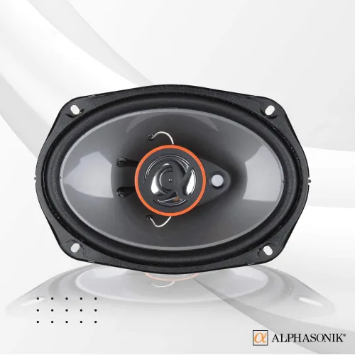 Miniatura 5 de Alphasonik Altavoces AS268P, 2 pares de altavoces de 3 vías de 6 x 8 y 350 W máximo, 4 ohmios, calidad premium, audio para puerta para coche