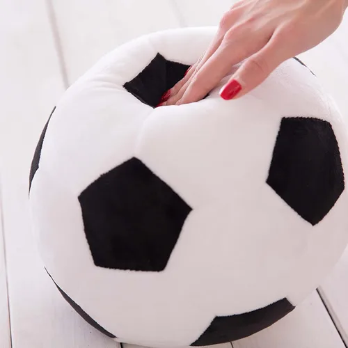 Miniatura 7 de Almohada rellena forma de fútbol almohada de tiro de fútbol lavable para decoración de dormitorio y sofá