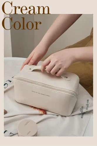 Miniatura 3 de Lently Bolsa de maquillaje, bolsas de cosméticos de viaje para mujer, bolsa organizadora de maquillaje, bolsa de maquillaje, bolsa de maquillaje