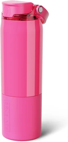 Miniatura 9 de BrüMate Rise - Botella de agua de 18 onzas con popote de silicona cubierto Botella de agua para niños aislada 100% a prueba de fugas Base apta