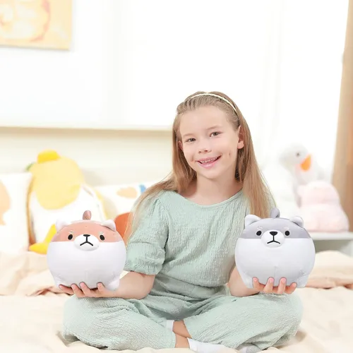 Miniatura 3 de Auspicious beginning Peluche de Corgi de 8 pulgadas - Peluche de Shiba Inu, Peluches de Corgi Animales de Peluche Perrito de Peluche, Peluches
