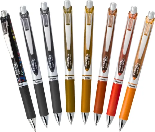 Miniatura 2 de Pentel EnerGel RTX - Bolígrafo retráctil de gel líquido, paquete Change Expressions, 0.028 in, punta de metal, línea media, tinta surtida, paquete