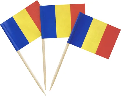 Miniatura 42 de 100 piezas Bandera de Costa Rica Bandera pequeña de Costa Rica con palillo de dientes Decoración Mini Toppers para cupcakes y brochetas para cóctel