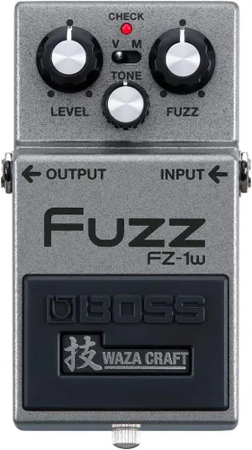 BOSS FZ-1w FUZZ - Pedal de efectos de distorsión. Pedal de artesanía Waza premium todo analógico para la mejor experiencia de tono BOSS Tone. Modos