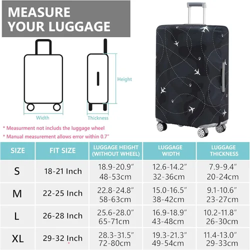 Miniatura 6 de Travelkin - Funda para equipaje lavable, protector de maleta, antiarañazos, se adapta a equipaje de 18 a 32 pulgadas