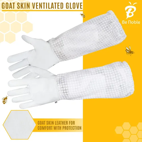 Miniatura 6 de Traje de apicultura profesional de 3 capas – Traje de abeja protector resistente para un manejo seguro y eficiente de la apicultura.