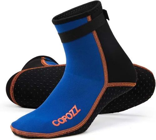 Miniatura 12 de COPOZZ Calcetines de buceo de neopreno de 0.118 pulgadas (0.118 in), antideslizantes para esnórquel natación, jóvenes, hombres y mujeres