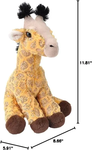 Miniatura 2 de Wild Republic Jirafa, Foilkins, animal de peluche, 12 pulgadas, regalo para niños, juguete de peluche, botellas de agua recicladas