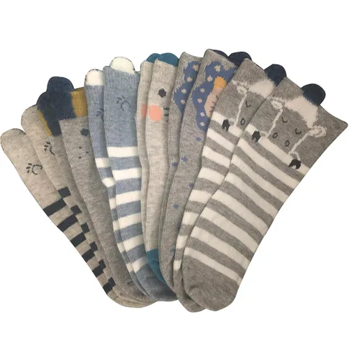 Miniatura 4 de Calcetines para bebé 6 pares antideslizantes de 12 a 36 meses para bebés y niñas