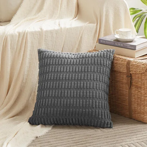 Miniatura 243 de Fancy Homi - Paquete de 2 fundas de almohada decorativas de color taupe de 22 x 22 pulgadas para sala de estar, sofá, cama, estilo rústico, bohemio