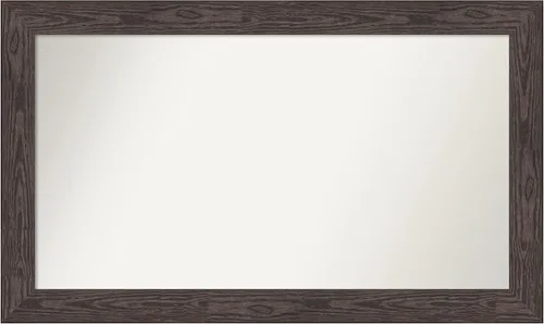 Miniatura 189 de Amanti Art Espejo personalizado, espejo de baño negro puente, espejo de pared o espejo de tocador de baño sobre el fregadero (26 x 26 pulgadas)