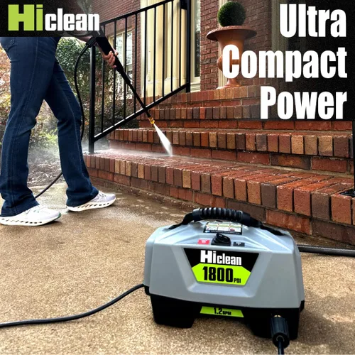 Miniatura 2 de Lavadora a presión eléctrica Hiclean 1800 PSI - Lavadora de potencia portátil para detalle de automóviles, patios, vallas y limpieza al aire libre