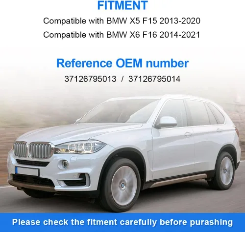 Miniatura 6 de JDMON Juego de 2 Bolsas de Suspensión de Aire Trasero Kit de Reemplazo para BMW X5 F15 2013-2020, BMW X6 F16 2014-2021, Reemplaza 37126795013