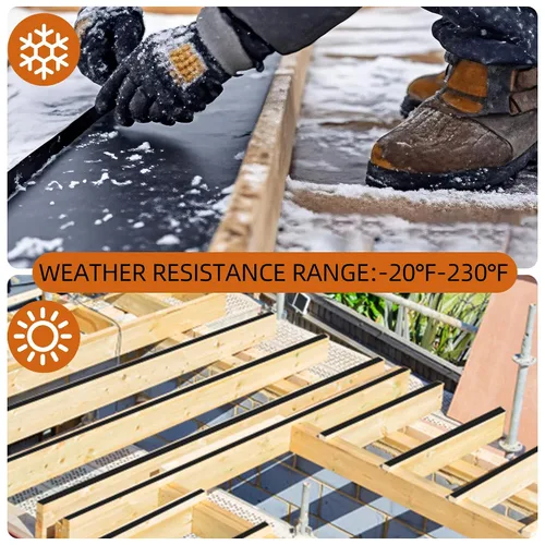 Miniatura 8 de Cinta para Viguetas de Terraza de 1-5/8" x 50', Paquete de 8 Cintas Impermeables de Butilo para Terraza, Cinta Autoadhesiva Resistente a