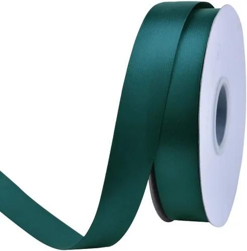 Miniatura 110 de Ribest - Cinta de satén de doble cara de 1 pulgada y 50 yardas por rollo, verde manzana, para envolver regalos, ramos de flores, accesorios