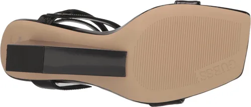Miniatura 4 de GUESS Tacones de cuña Bacio metálicos con correa en T para mujer
