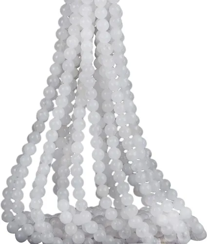 Miniatura 12 de Cuentas sueltas redondas de piedra natural de amatista de 8mm, cuentas para hacer joyas y manualidades DIY, 1 cordón de 15 pulgadas, aproximadamente