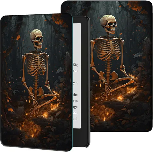 Miniatura 34 de Funda para Kindle de 6 pulgadas (11.ª generación, versión 2024/2022) delgada de piel sintética, ajustable, multiángulo, Smart Shell con función