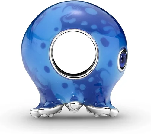 Miniatura 3 de Pandora 791698C01 - Abalorio de pulpo con burbujas y olas Plata de ley circonita