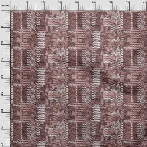 Miniatura 3 de oneOone Tela de algodón flexible marrón vestido de tela tela tela impresa por The Yard 40 pulgadas de ancho -L18