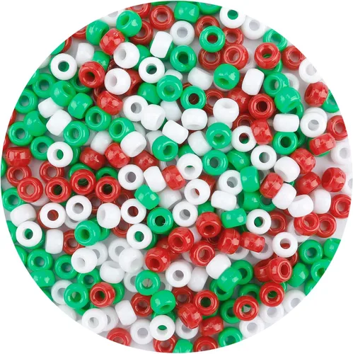 Miniatura 13 de QPIXVB 1100 PIEZAS Cuentas de Pony Blancas, Kit de Cuentas para Pulseras de Amistad, Cuentas para Hacer Joyas y Pulseras, Cuentas para Trenzar
