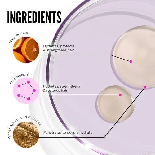 Miniatura 9 de Noughty Champú para aumentar la humedad 97% natural, para limpiar y reponer suavemente la humedad perdida con almendras dulces y semillas