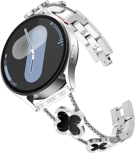 Miniatura 35 de KADES Compatible with Samsung Galaxy Watch 8/8 Classic / 7/6 / 5/4 Band, 40mm 44mm 45mm 47mm, Luxury Diamond Bracelet Chain Band for Women, Bling