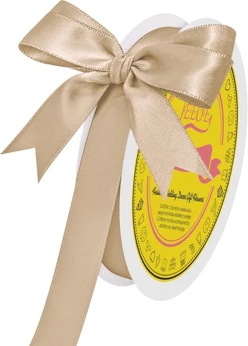 Miniatura 143 de Cinta de satén blanca antigua de doble cara de 1-1/2 pulgadas x 50 yardas, cinta de poliéster para envolver regalos, día de San Valentín, bodas