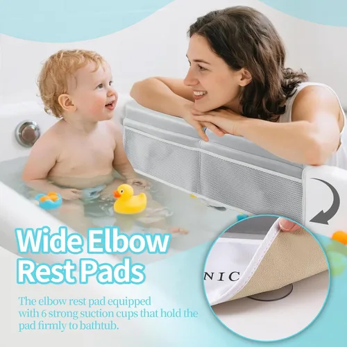 Miniatura 4 de Almohadilla de descanso para rodillas y codos para padres de baño pequeños, almohadilla extra gruesa para niños