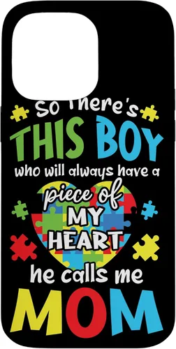 Miniatura 20 de Funda para iPhone 11 Boy Calls Me Mom Heart Colorido Puzzle Autismo