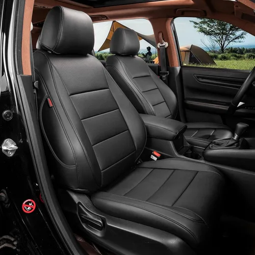 coverdream CRV Fundas de asiento de cuero para 2023 2024 2025 2026 Honda CR-V LX, EX, EX-L, Serie Sport, Híbrido, Trailsport, Cubierta completa,