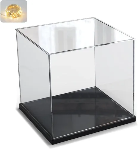 Miniatura 12 de Vitrina de acrílico transparente engrosada para coleccionables Lego 75325, caja transparente de autoensamblaje, gran protección antipolvo con base