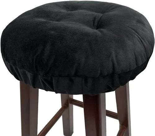 Miniatura 14 de Augld Cojín para taburete de bar, de terciopelo suave, acolchado, redondo, 12 pulgadas, terciopelo beige Velvet Beige