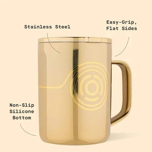 Miniatura 4 de Taza de Café Clásica Corkcicle - Acero Inoxidable con Triple Aislamiento para Viajes - Tapa a Prueba de Roturas - Mantiene la Bebida Caliente por