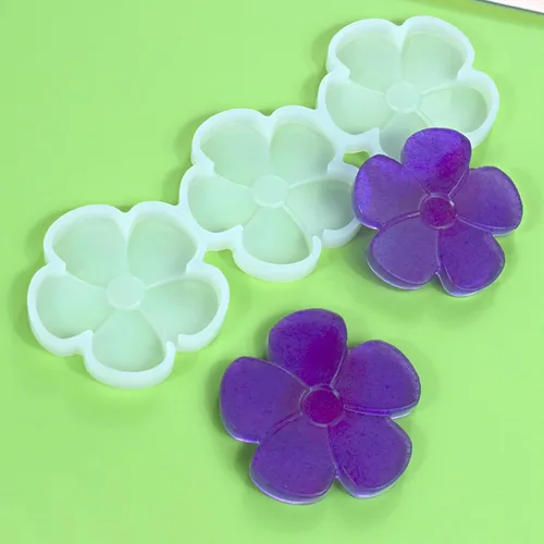 Miniatura 14 de mostsom Moldes de silicona para piruletas, moldes de silicona para piruletas de chocolate, con diseño de hojas, flores, dulces, sin palillos, 2