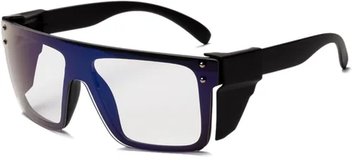Gafas de seguridad fotocromáticas anti luz azul UV400 con oscurecimiento automático, lentes transparentes a humo, transicionales ANSI Z87.1