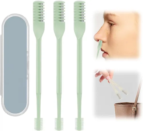 Miniatura 11 de Cortador de pelo nasal, 2026, nuevo recortador de vello de nariz para hombres y mujeres, herramienta de eliminación de vello manual portátil Beige