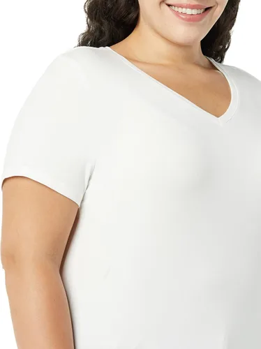 Miniatura 6 de Tienda Essentials Camiseta de manga corta con cuello en V para mujer, multipacks