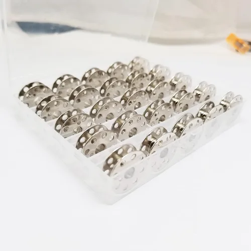 Miniatura 3 de Bequilter Bobinas de máquina de coser #45785 para cantante 221 222 peso pluma 301 para Bernina 117 217 540 (25 piezas/caja)